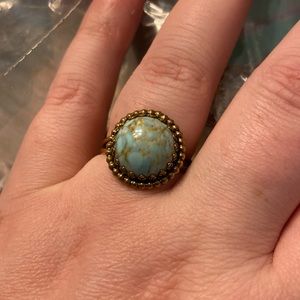 Copper/Gold Tone and Blue Ring
